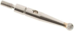 SPI - 2mm Ball Diam, Carbide, Ball Test Indicator Contact Point - 0.572" Contact Point Length, Use with Compac Test Indicators - Americas Industrial Supply
