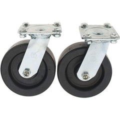 Value Collection - 6" Diam x 2" Wide x 7-39/64" OAH Top Plate Mount Swivel Caster - Polypropylene, 1,000 Lb Capacity, Sleeve Bearing, 3-7/8 x 4-1/2" Plate - Americas Industrial Supply