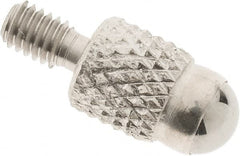 SPI - M2.5, 4mm Ball Diam, Carbide Cupped Ball Contact Point - 7mm Contact Point Length, Use with Dial Indicators - Americas Industrial Supply