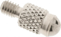 SPI - #4-48, 4mm Ball Diam, Carbide Cupped Ball Contact Point - 0.28" Contact Point Length, Use with Dial Indicators - Americas Industrial Supply