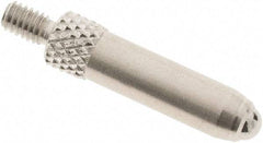 SPI - #4-48, 3mm Ball Diam, Carbide Cupped Ball Contact Point - 3/4" Contact Point Length, Use with Dial Indicators - Americas Industrial Supply