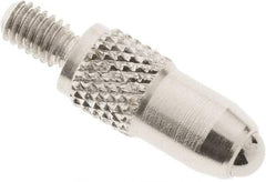 SPI - #4-48, 3mm Ball Diam, Carbide Cupped Ball Contact Point - 1/2" Contact Point Length, Use with Dial Indicators - Americas Industrial Supply