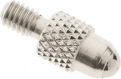 SPI - #4-48, 3mm Ball Diam, Carbide Cupped Ball Contact Point - 0.28" Contact Point Length, Use with Dial Indicators - Americas Industrial Supply