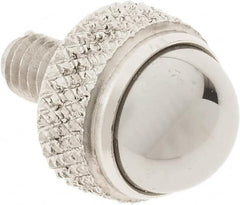 SPI - #4-48, 1/4" Ball Diam, Carbide Cupped Ball Contact Point - 0.3" Contact Point Length, Use with Dial Indicators - Americas Industrial Supply