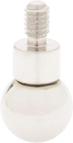SPI - #4-48, 5/16" Ball Diam, Chrome Alloy Steel Ball Contact Point - 3/4" Contact Point Length, Use with Dial Indicators - Americas Industrial Supply