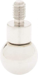 SPI - #4-48, 5/16" Ball Diam, Chrome Alloy Steel Ball Contact Point - 3/4" Contact Point Length, Use with Dial Indicators - Americas Industrial Supply