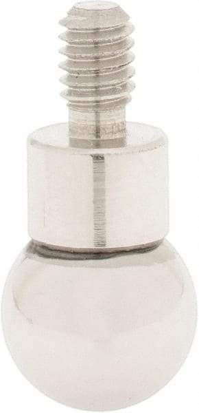 SPI - #4-48, 9/32" Ball Diam, Chrome Alloy Steel Ball Contact Point - 3/4" Contact Point Length, Use with Dial Indicators - Americas Industrial Supply