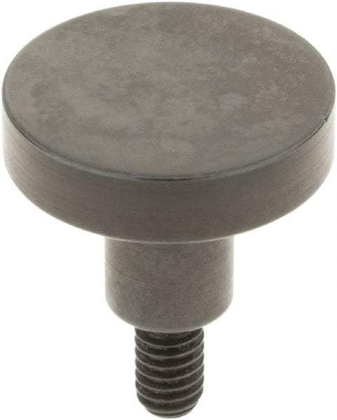 SPI - #4-48, 1/2" Ball Diam, Steel Flat Contact Point - 3/8" Contact Point Length, Use with Dial Indicators - Americas Industrial Supply