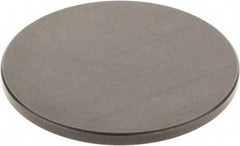 SPI - #4-48, 2" Ball Diam, Black Oxide Steel Flat Button Contact Point - 1/4" Contact Point Length, Use with Dial Indicators - Americas Industrial Supply