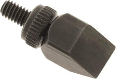 SPI - #4-48, Black Oxide Steel Chisel Contact Point - 5/8" Contact Point Length, Use with Dial Indicators - Americas Industrial Supply