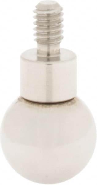 SPI - #4-48, 3/8" Ball Diam, Steel Ball Contact Point - 1" Contact Point Length, Use with Dial Indicators - Americas Industrial Supply