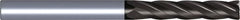 Kennametal - 14mm, 4 Flute, Single End, Solid Carbide, Corner Chamfer End Mill - 83mm OAL, 30° Helix, Right Hand Flute, 32mm LOC, Right Hand Cut - Americas Industrial Supply