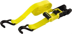Erickson Manufacturing - 16' Long x 1-1/4" Wide, 2,500 Lb Basket Capacity, Polyester & Steel Web Sling - Yellow & Black - Americas Industrial Supply