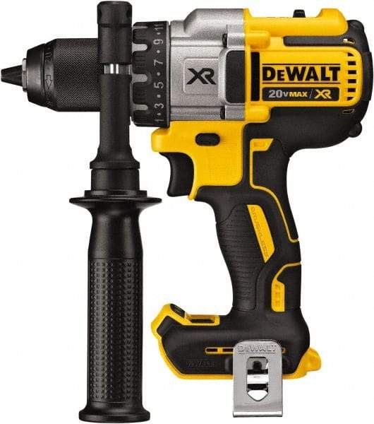 DeWALT - 20 Volt 1/2" Chuck Pistol Grip Handle Cordless Drill - 0-2000 RPM, Keyless Chuck, Reversible, Lithium-Ion Batteries Not Included - Americas Industrial Supply