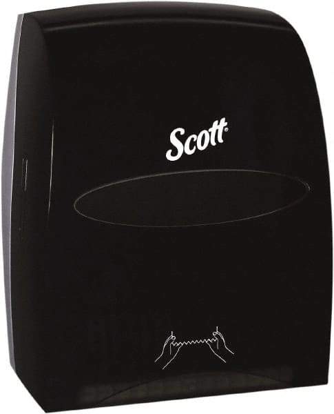 Scott - Hands Free, Plastic Paper Towel Dispenser - 16.13" High x 12.63" Wide x 10.2" Deep, 1 Roll, Smoke (Color) - Americas Industrial Supply