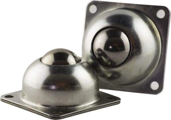 USDI - 1-1/2 Inch Diameter, Square, Steel Ball Transfer - 250 Lb. Capacity - Americas Industrial Supply