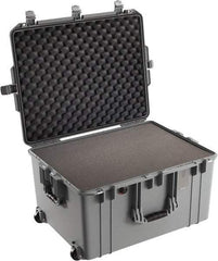 Pelican Products, Inc. - 20-21/32" Wide x 14-7/8" High, Aircase w/Foam & Wheels - Silver - Americas Industrial Supply