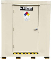 Justrite - 9 Drum, 155 Gal Sump Capacity, Locker - 7.91' Long x 7-1/2' Wide x 8.08' High, Galvanized Steel - Americas Industrial Supply
