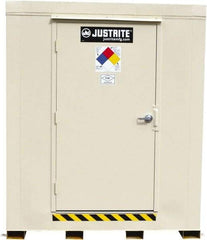 Justrite - 9 Drum, 155 Gal Sump Capacity, Locker - 7.91' Long x 7-1/2' Wide x 8.08' High, Galvanized Steel - Americas Industrial Supply