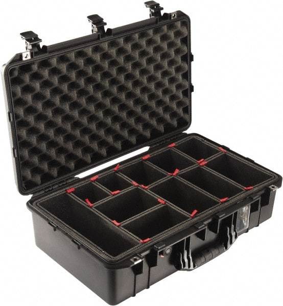 Pelican Products, Inc. - Tool Box Foam Insert Divider Set - 14-1/2" Wide x 7-3/4" Deep x 22-5/8" High, Black, For Pelican Case 1525 - Americas Industrial Supply