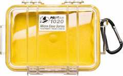 Pelican Products, Inc. - 4-3/4" Wide x 2-1/8" High, Clamshell Hard Case - Clear/Yellow, Polycarbonate - Americas Industrial Supply