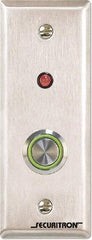 Securitron - Electromagnet Lock Accessory - Momentary Push Button - Request to Exit - Americas Industrial Supply