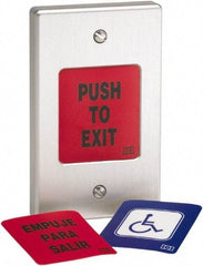 Linear - Electromagnet Lock Accessory - Momentary Push Button - Request to Exit - Americas Industrial Supply