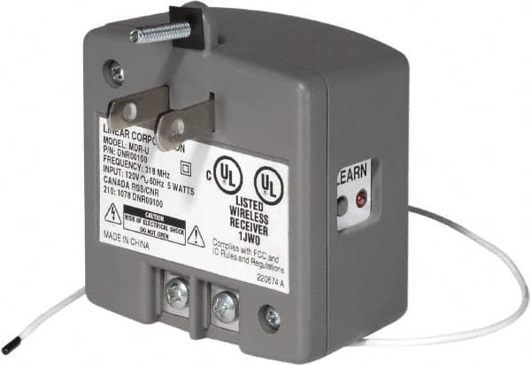 Linear - Electromagnet Lock Accessory - 1 Channel Wireless Receiver - Americas Industrial Supply