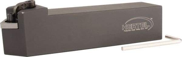 Hertel - MCHN, Neutral Cut, 1-1/4" Shank Height x 1-1/4" Shank Width, Negative Rake Indexable Turning Toolholder - 6" OAL, CN..543 Insert Compatibility, Series Multi-Option - Americas Industrial Supply