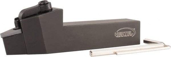 Hertel - MVVN, Neutral Cut, 1" Shank Height x 1" Shank Width, Negative Rake Indexable Turning Toolholder - 5" OAL, VN..332 Insert Compatibility, Series Multi-Option - Americas Industrial Supply