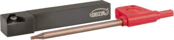 Hertel - SROC, Neutral Cut, 1-1/4" Shank Height x 1-1/4" Shank Width, Positive Rake Indexable Turning Toolholder - 6" OAL, RC..325 Insert Compatibility - Americas Industrial Supply