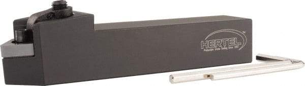 Hertel - MCRN, Right Hand Cut, 1" Shank Height x 1" Shank Width, Negative Rake Indexable Turning Toolholder - 5" OAL, CN..432 Insert Compatibility, Series Multi-Option - Americas Industrial Supply