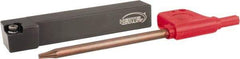 Hertel - SCLC, Left Hand Cut, 3/8" Shank Height x 3/8" Shank Width, Positive Rake Indexable Turning Toolholder - 2-1/2" OAL, CCMT21.51 Insert Compatibility, Series Screw-Type - Americas Industrial Supply