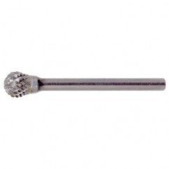 SD-42 Double Cut Solid Carbide Bur-Ball Shape - Americas Industrial Supply