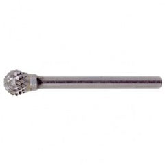 SD-42 Double Cut Solid Carbide Bur-Ball Shape - Americas Industrial Supply