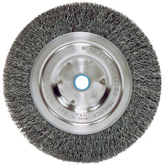 ‎Vortec Pro 6″ Narrow Face Crimped Wire Wheel, .008″ Steel Fill, 5/8″-1/2″ Arbor Hole, Retail Pack - Americas Industrial Supply