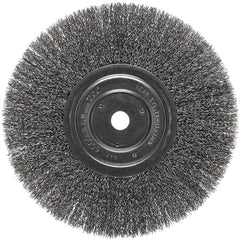 Vortec Pro 8″ Narrow Face Crimped Wire Wheel, .014″ Steel Fill, 5/8″ Arbor Hole, Retail Pack - Americas Industrial Supply