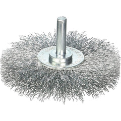 Vortec Pro 3″ Crimped Wire Wheel, Coarse Wire, 1/4″ Stem, Retail Pack - Americas Industrial Supply