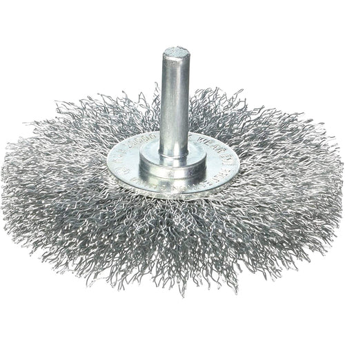 Vortec Pro 2″ Crimped Wire Wheel, .014″ Steel Fill, 1/4″ Stem, Retail Pack - Americas Industrial Supply
