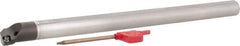 Hertel - 0.73" Min Bore Diam, 8" OAL, 1/2" Shank Diam, E08SDUPR2 Indexable Boring Bar - 3" Max Bore Depth, DP.. 21.51 Insert, Screw-On Holding Method - Americas Industrial Supply