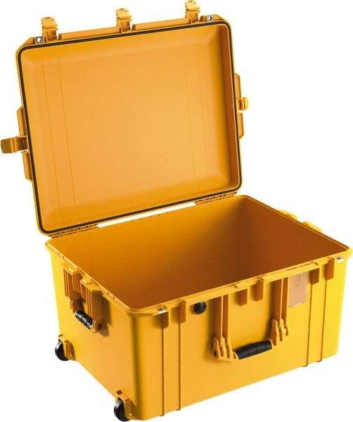 Pelican Products, Inc. - 20-21/32" Wide x 14-7/8" High, Aircase w/Wheels - Yellow - Americas Industrial Supply
