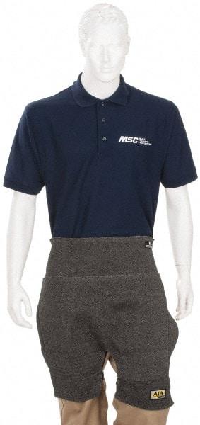 PRO-SAFE - Size Universal ATA Cut Resistant Chaps - No Pockets, Charcoal, ANSI Cut Level 4 - Americas Industrial Supply