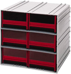 Quantum Storage - 8 Drawer, 8 Compartment, Small Parts Drawer Cabinet System - 11-3/8" Deep x 11-3/4" Wide x 11" High - Americas Industrial Supply