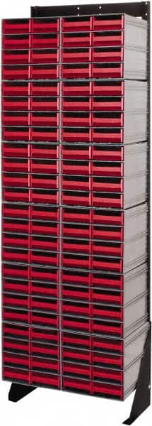 Quantum Storage - 96 Drawer, 96 Compartment, Small Parts Drawer Cabinet System - 11-3/8" Deep x 23-1/2" Wide x 70" High - Americas Industrial Supply