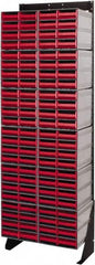 Quantum Storage - 96 Drawer, 96 Compartment, Small Parts Drawer Cabinet System - 11-3/8" Deep x 23-1/2" Wide x 70" High - Americas Industrial Supply