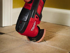 Milwaukee Tool - Rotary Multi-Material Blade - 2-1/2" Cutting Diam, Black Oxide Finish, Use with Milwaukee Multi-Tool - Americas Industrial Supply