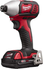 Milwaukee Tool - 18 Volt, 1/4" Drive, 125 Ft/Lb Torque, Cordless Impact Driver - Pistol Grip Handle, 2750 RPM, 2 Lithium-Ion Batteries Included - Americas Industrial Supply