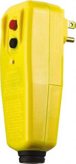Tower - 1 Outlet, 125 Volt, 15 Amp, Yellow, Right Angle GFCI Plug - 1-15P NEMA Configuration, cUL, UL File E174279 - Americas Industrial Supply