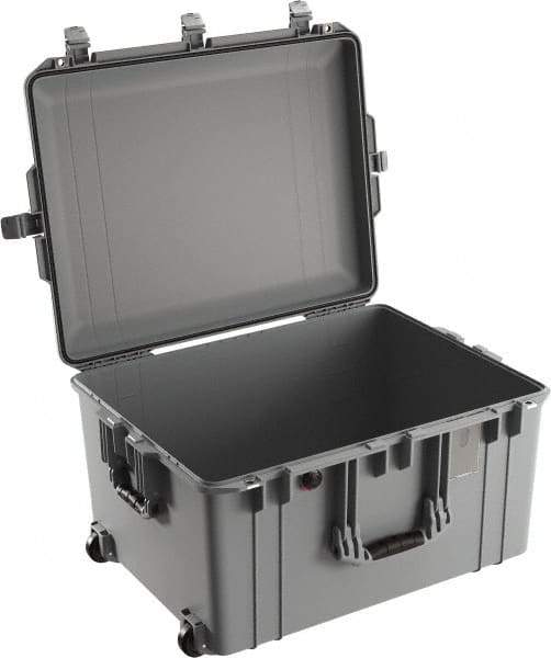 Pelican Products, Inc. - 20-21/32" Wide x 14-7/8" High, Aircase w/Wheels - Silver - Americas Industrial Supply