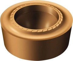 Sandvik Coromant - RCMT1606M0 SM Grade 1115 Carbide Turning Insert - TiAlN/AlCr2O3 Finish, Round, 16mm Inscr Circle, 1/4" Thick - Americas Industrial Supply